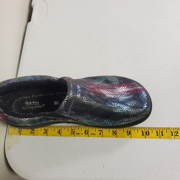Spring Step Womens Winfrey Iridescent Skid Resistant Clogs Size 7.5 Comfort Work - Picture 10 of 12